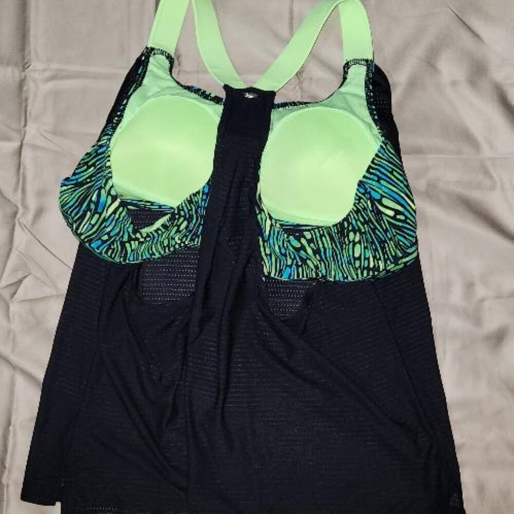 Bathing Suit Top ZeroXposur wide strap 2-in 1 tankini swim top XXL - Picture 2 of 4